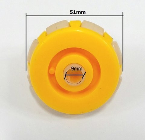 Bánh xe Omni nhựa 51mm