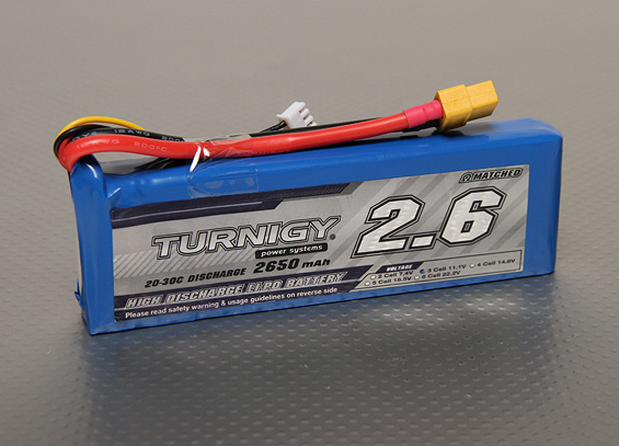 Battery Turnigy 2650mAh 3S 20C Lipo Pack