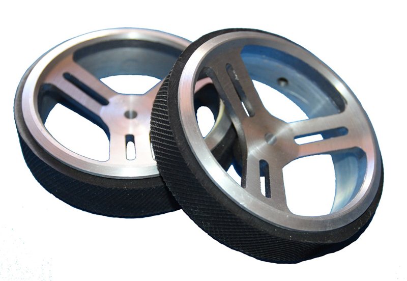 Aluminum wheels diameter 100mm (use for gear motor )