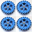 Set mecanum wheel 200mm( 2 left wheels and 2 right wheels),Bearing Rollers 